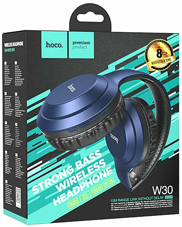 Беспроводные наушники W30, HOCO, синий