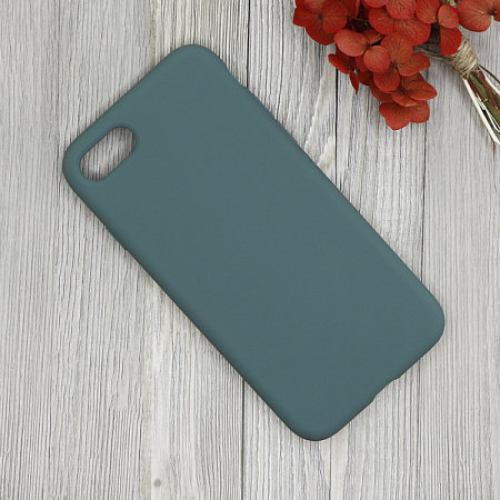 Чехол - накладка для iPhone 7/8/SE (2020), Silicon Case, без лого, зеленый лес