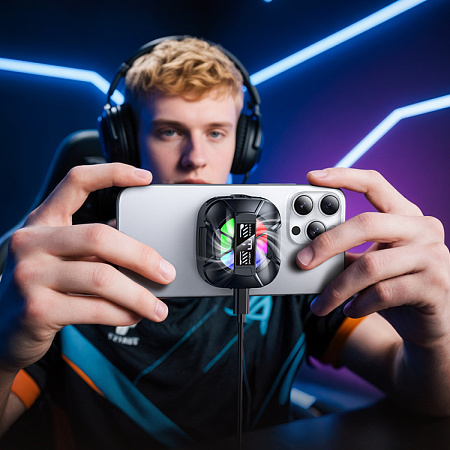 Кулер для телефона, GA5, HOCO, магнитный, размер: 67 * 59,5 * 29 мм, черный