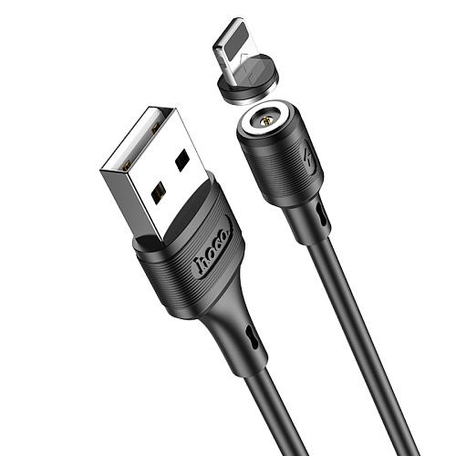 USB дата кабель Lightning, HOCO, X52, магнитный, черный