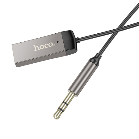 Bluetooth Receiver, E78, HOCO, металлический серый