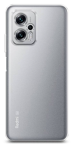 Чехол силиконовый для Xiaomi Poco X4 GT/Note 11T Pro, с защитой камеры, X-CASE, прозрачный