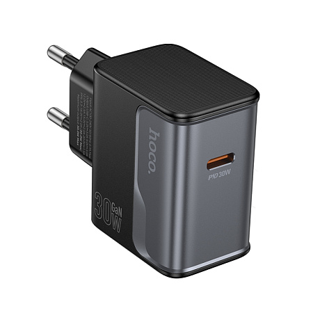 Сетевое зарядное устройство, 1 PD 30W (CS72A), HOCO, цвет черный