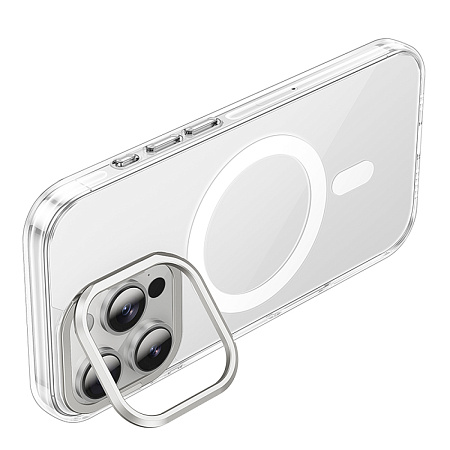 Чехол для iPhone 16 Pro, TPU 2.0 mm, Магнитный (MagSafe), AS9, HOCO, прозрачный