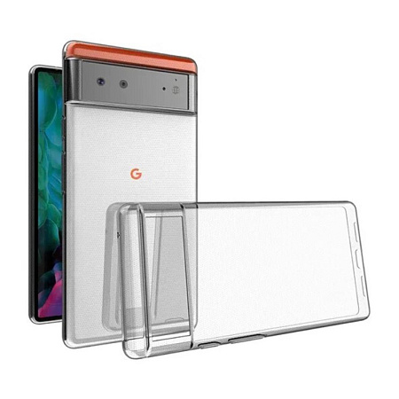 Чехол силиконовый для Google Pixel 6 Pro, X-CASE, прозрачный