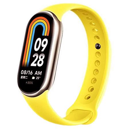 Ремешок на руку для Mi band 8/9, силиконовый, желтый