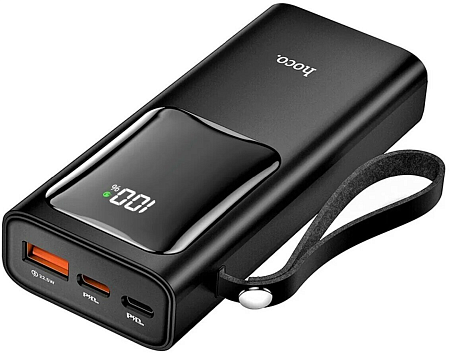 Универсальный Доп. Аккумулятор 10000mAh, J41, с диплеем, HOCO, черный