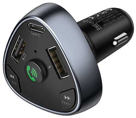 Bluetooth FM модулятор, E51, HOCO, черный