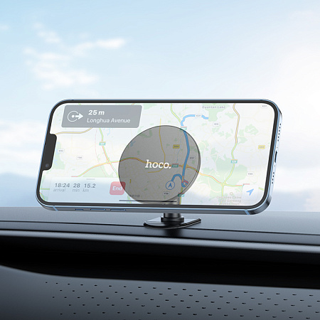 Держатель автомобильный на торпеду магнитный, H13, HOCO, Magsafe, черный