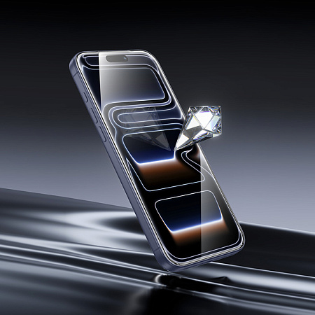 Защитное стекло для iPhone 17 Pro Max, A777, HOCO, HD, рамка черная