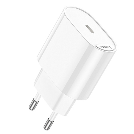 Сетевое зарядное устройство, 1 PD 20W (C109A), HOCO, цвет белый