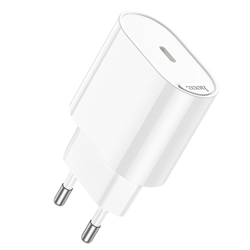 Сетевое зарядное устройство, 1 PD 20W (C109A), HOCO, цвет белый