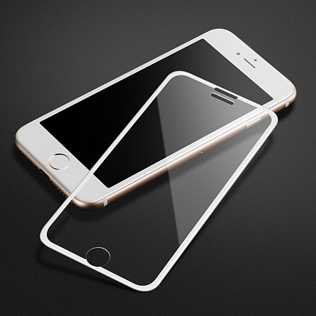 Защитное стекло для iPhone 6 Plus/6S Plus (A11), HOCO, Narrow Edges 3D, белое