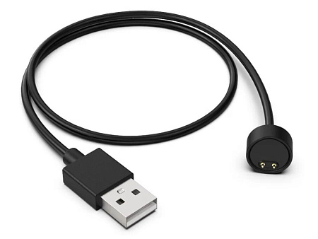 USB кабель для Xiaomi Mi Band 5/6/7, черный
