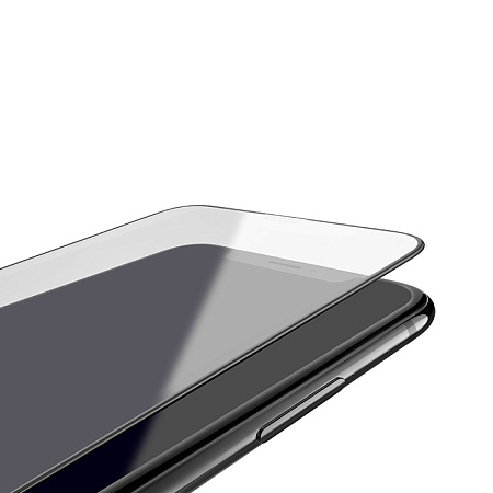 Защитное стекло на iPhone XS Max/11 Pro Max (G2), 3D закруглённое, черное