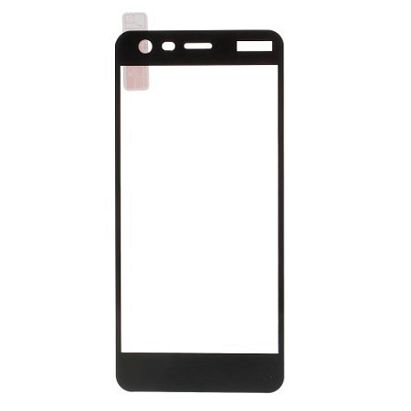 Защитное стекло на Nokia 2, 3D, черный, X-CASE