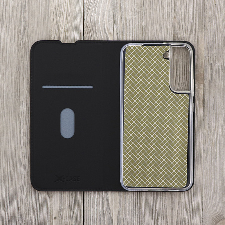Чехол-книжка для Samsung Galaxy S22, X-CASE, боковой, черный