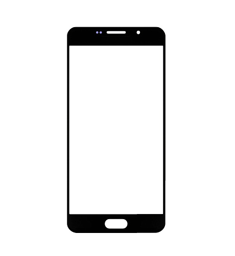 Защитное стекло на Samsung A710F, Galaxy A7 (2016), с загибом, черное, X-CASE