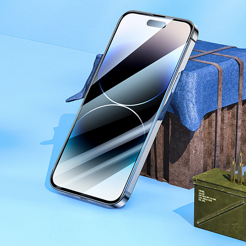 Защитное стекло для iPhone 14 Pro, G12, HOCO, Full screen HD 5D large arc tempered glass, черное