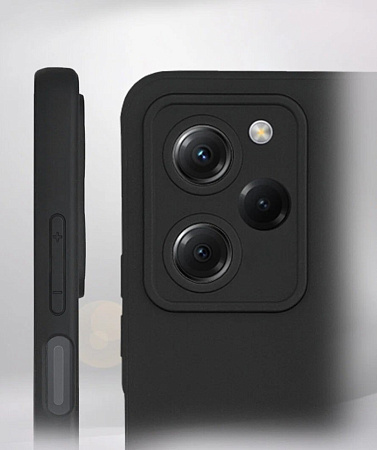 Чехол силиконовый для Xiaomi Poco X5 Pro (5G)/Note 12 Pro (5G), с защитой камеры, X-CASE, черный