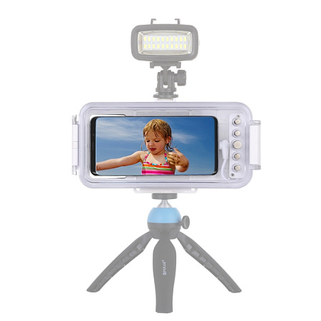 Чехол для дайвинга для IPhone 16, 16E, 16 Pro, 15, 15 Pro и Android с разъемом Type-C, 45 м погружение, PULUZ