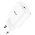 Сетевое зарядное устройство, 1 PD 20W (C94A), HOCO, белый
