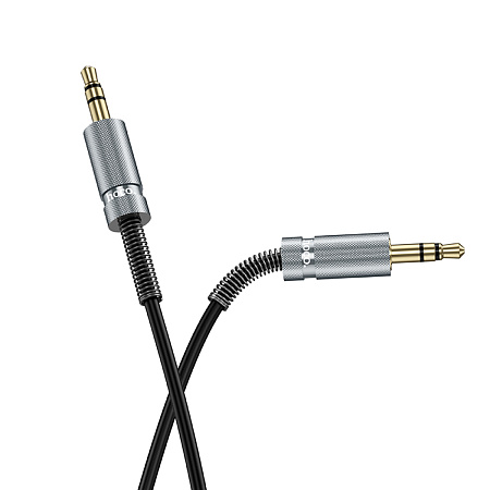 AUX Audio кабель 3,5 мм, UPA31, HOCO, витой, черный