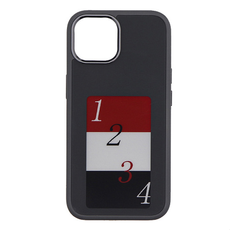 Чехол-накладка для iPhone 15, с экраном, без лого, X-CASE, черный