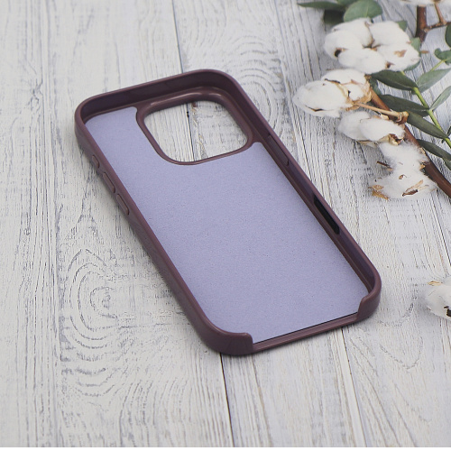 Чехол-накладка для iPhone 16 Pro, глянцевый, магнитный (MagSafe), без лого, X-CASE, фиолетовый