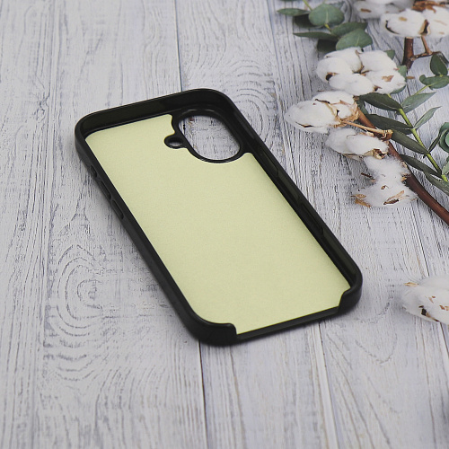 Чехол-накладка для iPhone 16, глянцевый, магнитный (MagSafe), без лого, X-CASE, черный