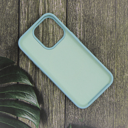 Чехол-накладка для iPhone 15 Pro Max, Silicon Case, магнитный (MagSafe), без лого, X-CASE, бирюзовый