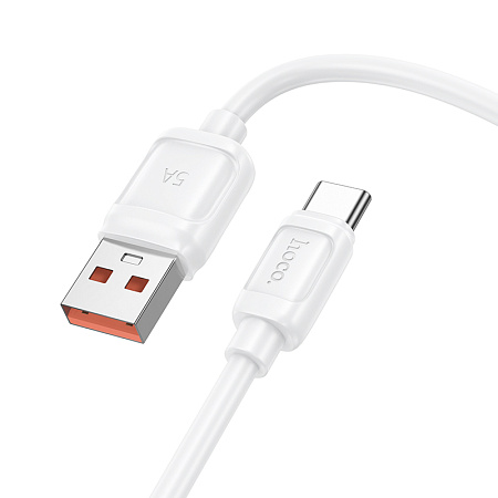 USB Кабель Type-C, HOCO, X115, 100W, 1 метр длина, цвет белый