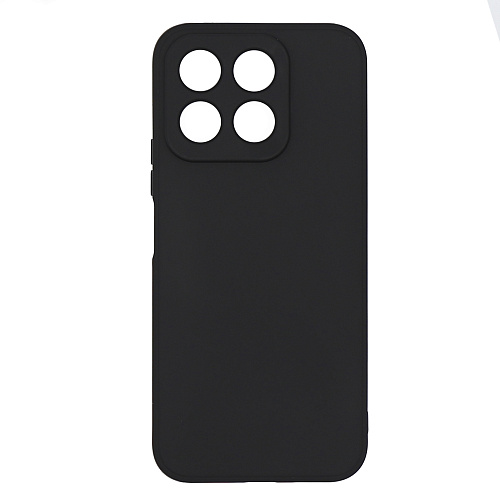 Чехол силиконовый для Honor X8B, с микрофиброй внутри, с защитой камеры, X-CASE, черный