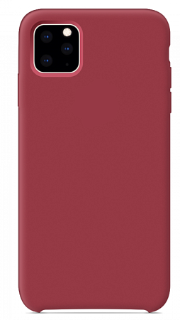 Чехол - накладка для iPhone 12 Pro Max, Silicon Case, бордовый