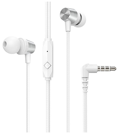 Проводные наушники M79 Cresta universal earphones with microphone, HOCO, белые