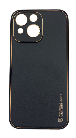 Чехол силиконовый для iPhone 13 (6.1), Graceful Leather series, HOCO, черный