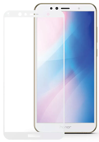 Защитное стекло на Huawei Y6 (2018)/Y6 Prime/Honor 7A Pro, Silk Screen 2.5D, белый, X-CASE