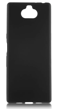 Чехол силиконовый для Sony Xperia 10 Plus/XA3 Plus, черный