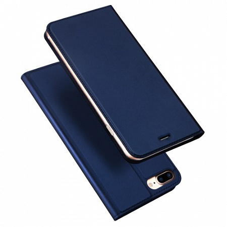 Чехол-книжка для iPhone 7 Plus/8 Plus, DU DU, боковой, синий