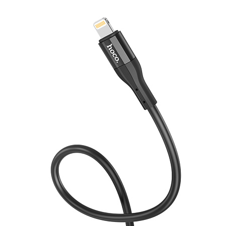 USB дата кабель Lightning, HOCO, X72, 1м, силиконовый, черный