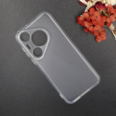 Чехол силиконовый для HUAWEI Pura 70 Pro, с защитой камеры, X-CASE, прозрачный