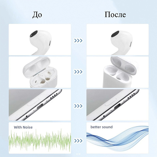 Многофункциональная чистящее устройство для сеток наушников, динамиков и микрофонов, X-CASE, черное