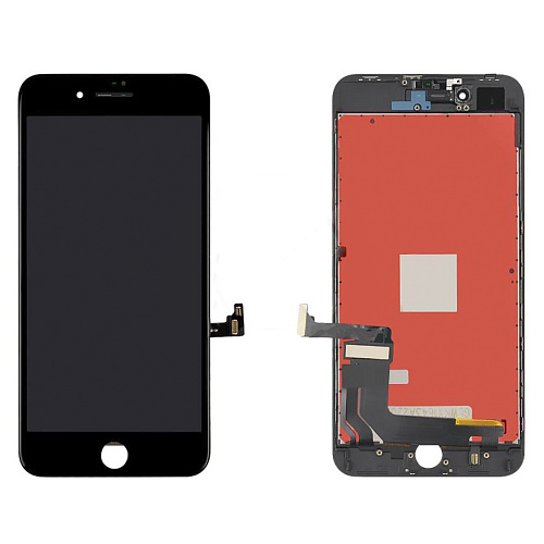 Дисплей iPhone 8 Plus в сборе с тачскрином (черный), высокое качество (HC)