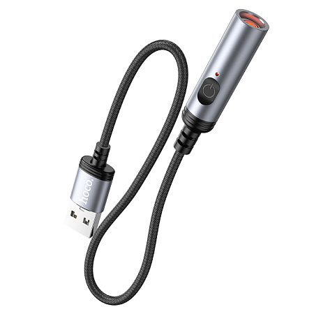 Зажигалка USB, UA30, HOCO, черный