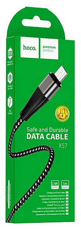USB Кабель Micro, HOCO, X57, черный
