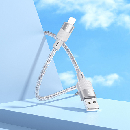 USB дата кабель Lightning, HOCO, X99, 1M, серый