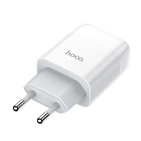 Сетевое зарядное устройство, 2 USB 2.4A (C73A), HOCO, белый