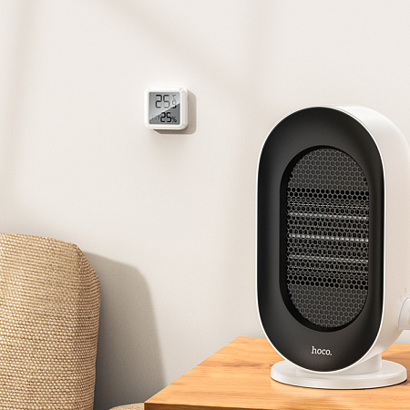 Комнатный гигрометр и термометр, HX40, HOCO, дисплей: LCD, белый