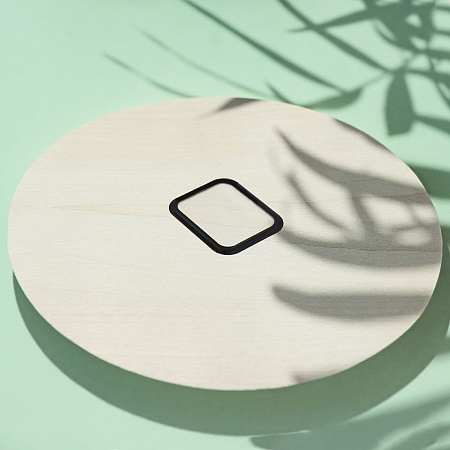 Защитное стекло на Apple Watch, 44mm, полный клей, прозрачное с черной рамкой