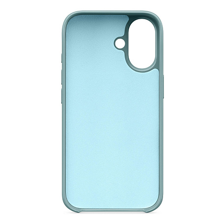 Чехол-накладка для iPhone 16, глянцевый, магнитный (MagSafe), без лого, X-CASE, бирюзовый